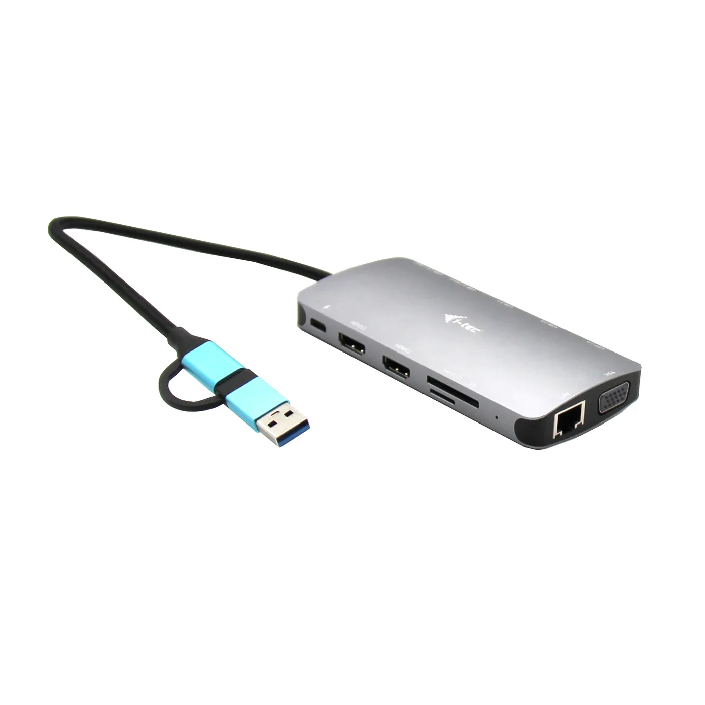 I-TEC USB 3.0 3X LCD NANO DOCK/USB 3.0 USB-C/TB3 LAN PD 100W — stacja dokująca