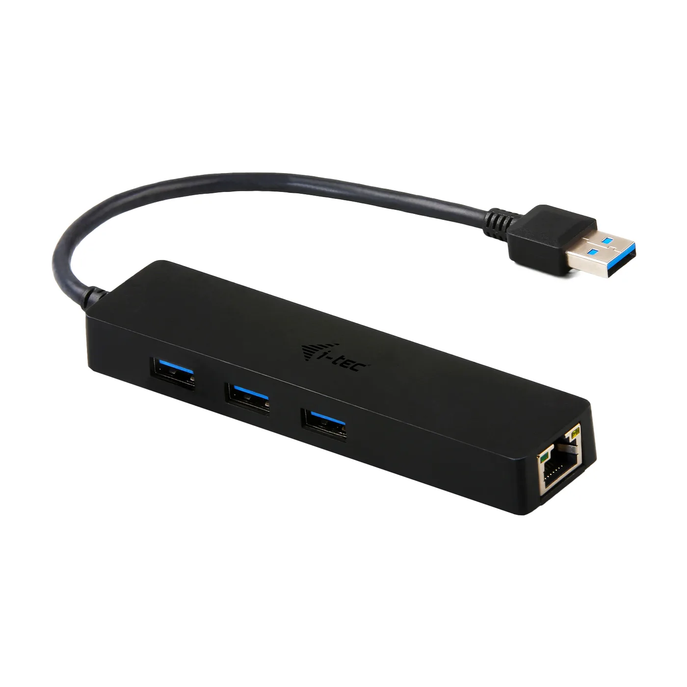 I-TEC USB 3.0 SLIM HUB + GLAN/3X USB 3.0 10/100/1000MBPS — hub USB
