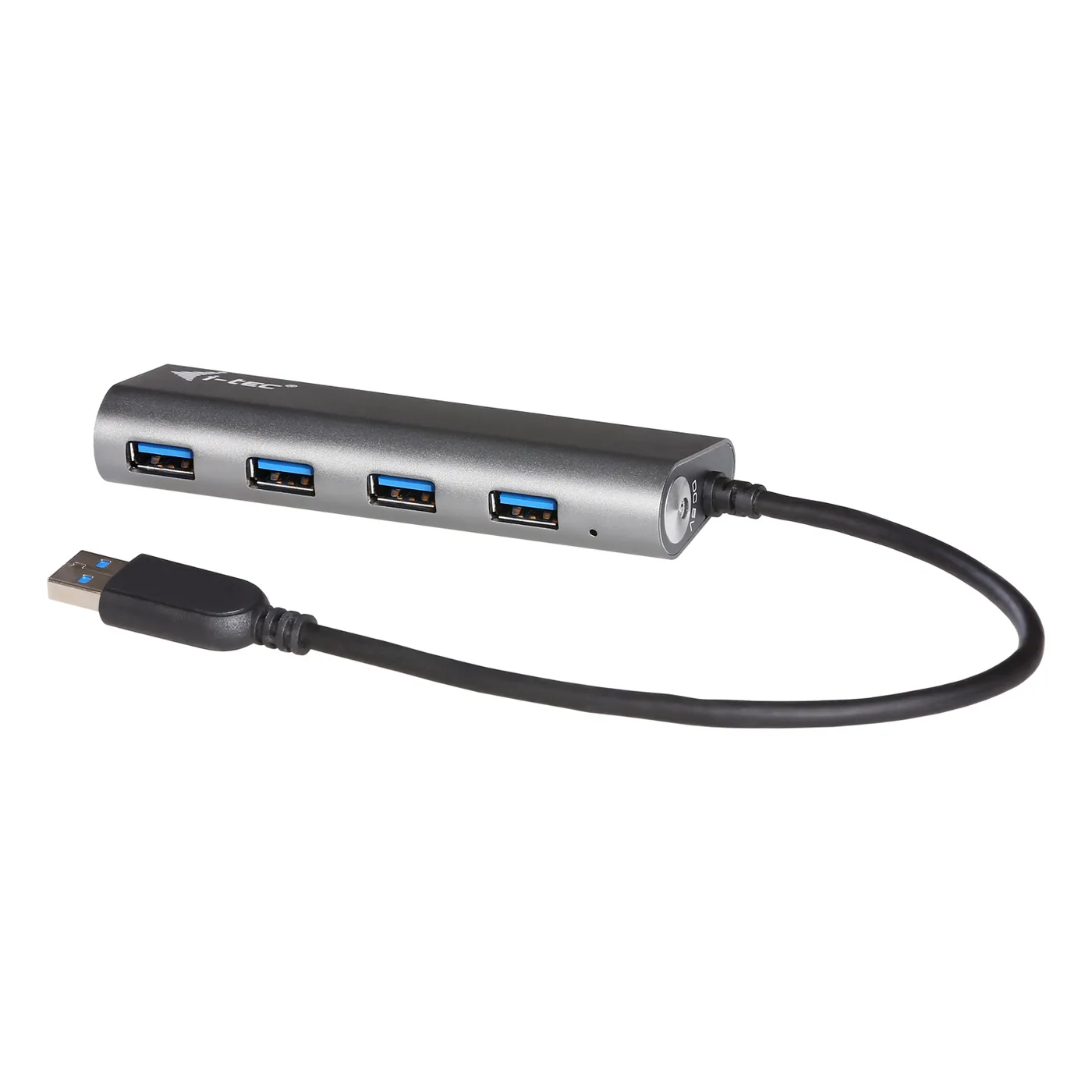 I-TEC USB 3.0 4-PORT HUB ALU./ACTIVE USB 2.0/1.1 COMP. 5GBPS — hub USB