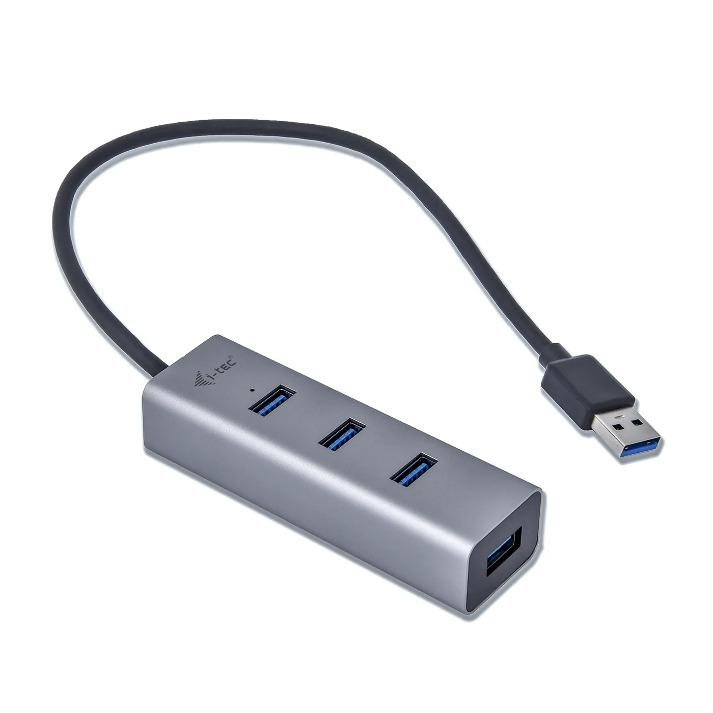 I-TEC USB 3.0 METAL 4-PORT HUB/PASSIVE 4XUSB 3.0 SPACE GREY — hub USB