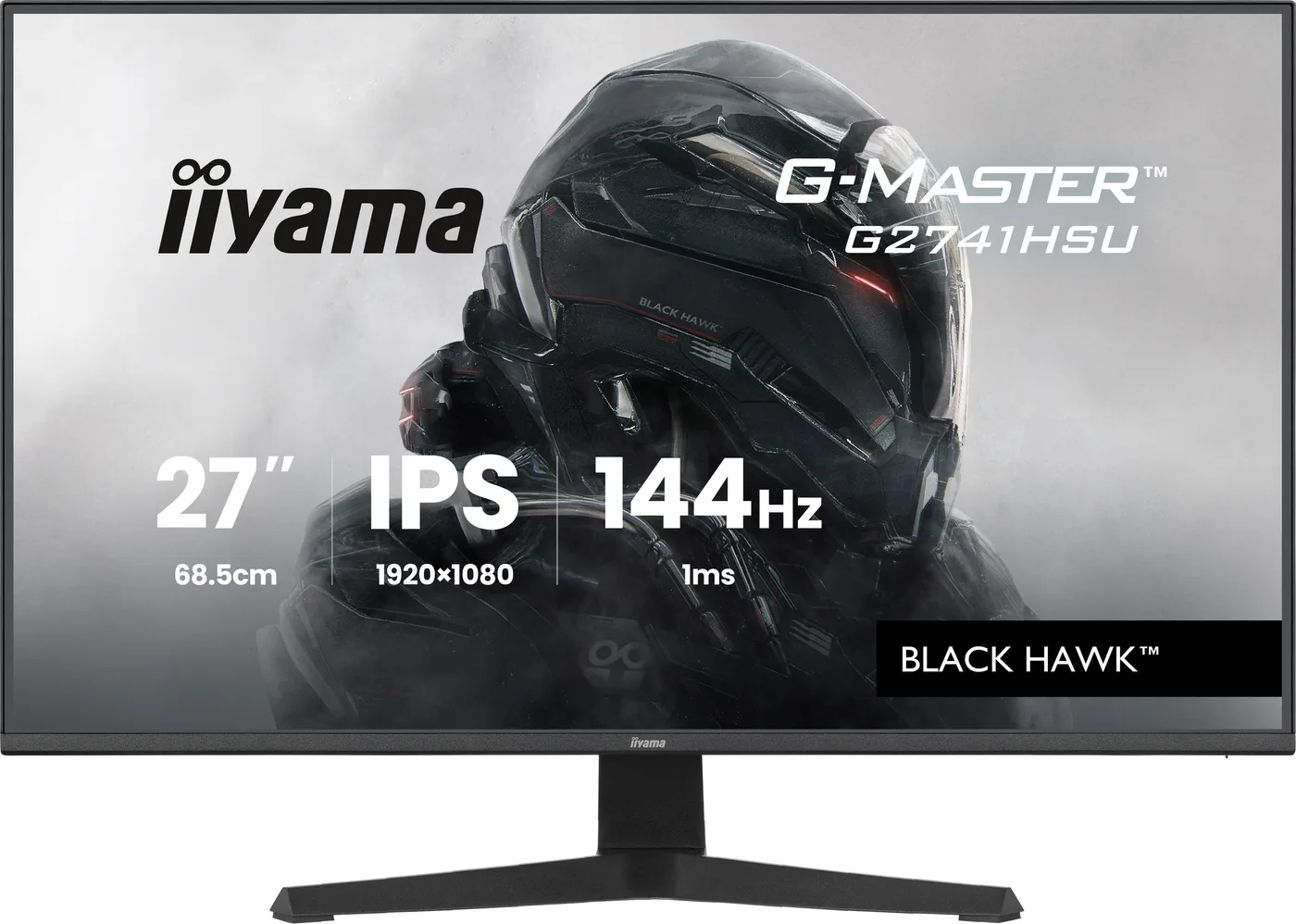 Iiyama 27IN G2741HSU-B1 144HZ HD/GAMING DISPLAY 1MS (MPRT) IPS LC — monitor LCD 27" Full HD