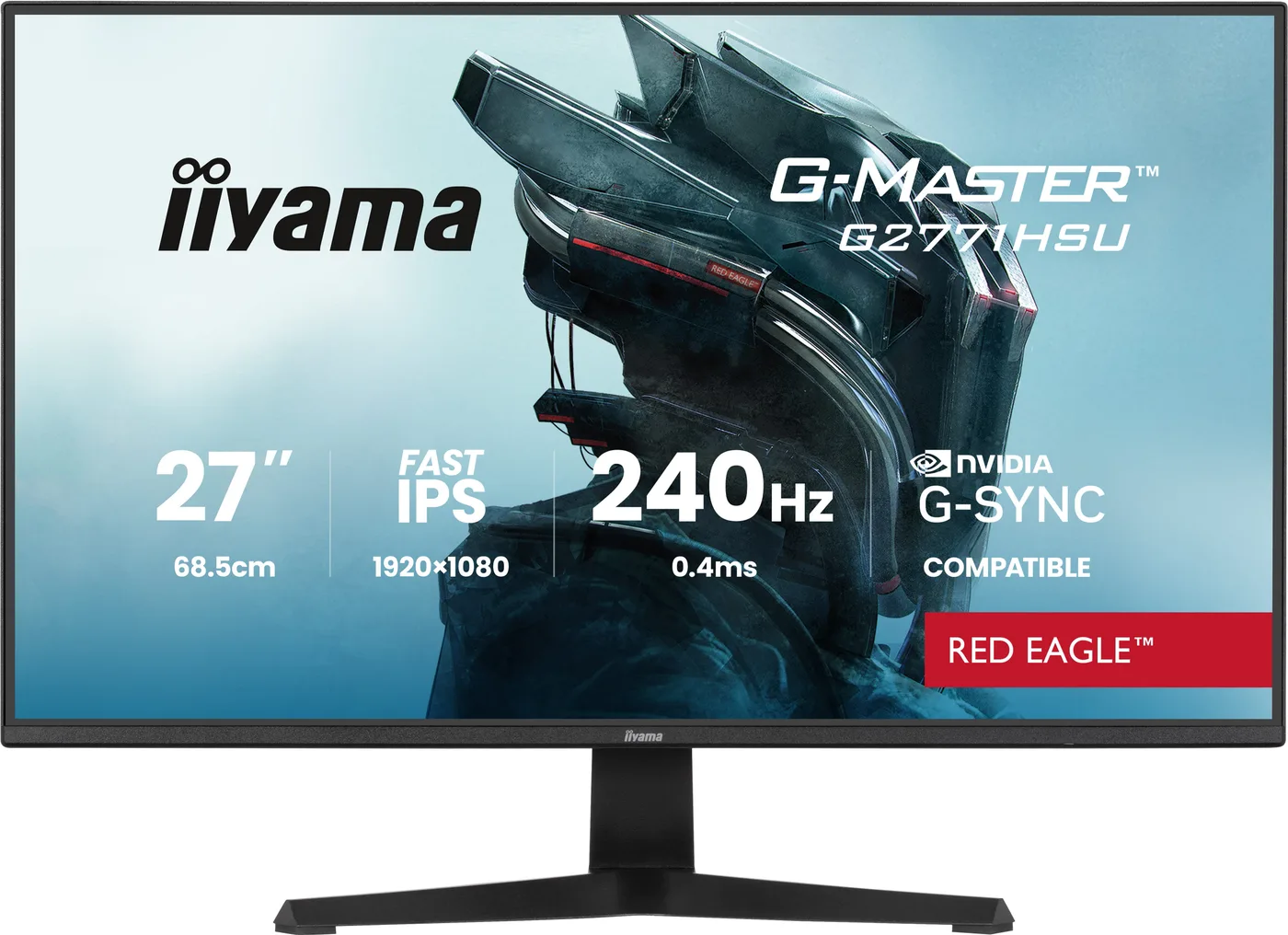 Iiyama G2771HSU-B1 27IN FAST-IPS LCD/240HZ 0.4MS ADAPTIVE SYNC G-SYNC — monitor LCD 27" FAST IPS Full HD