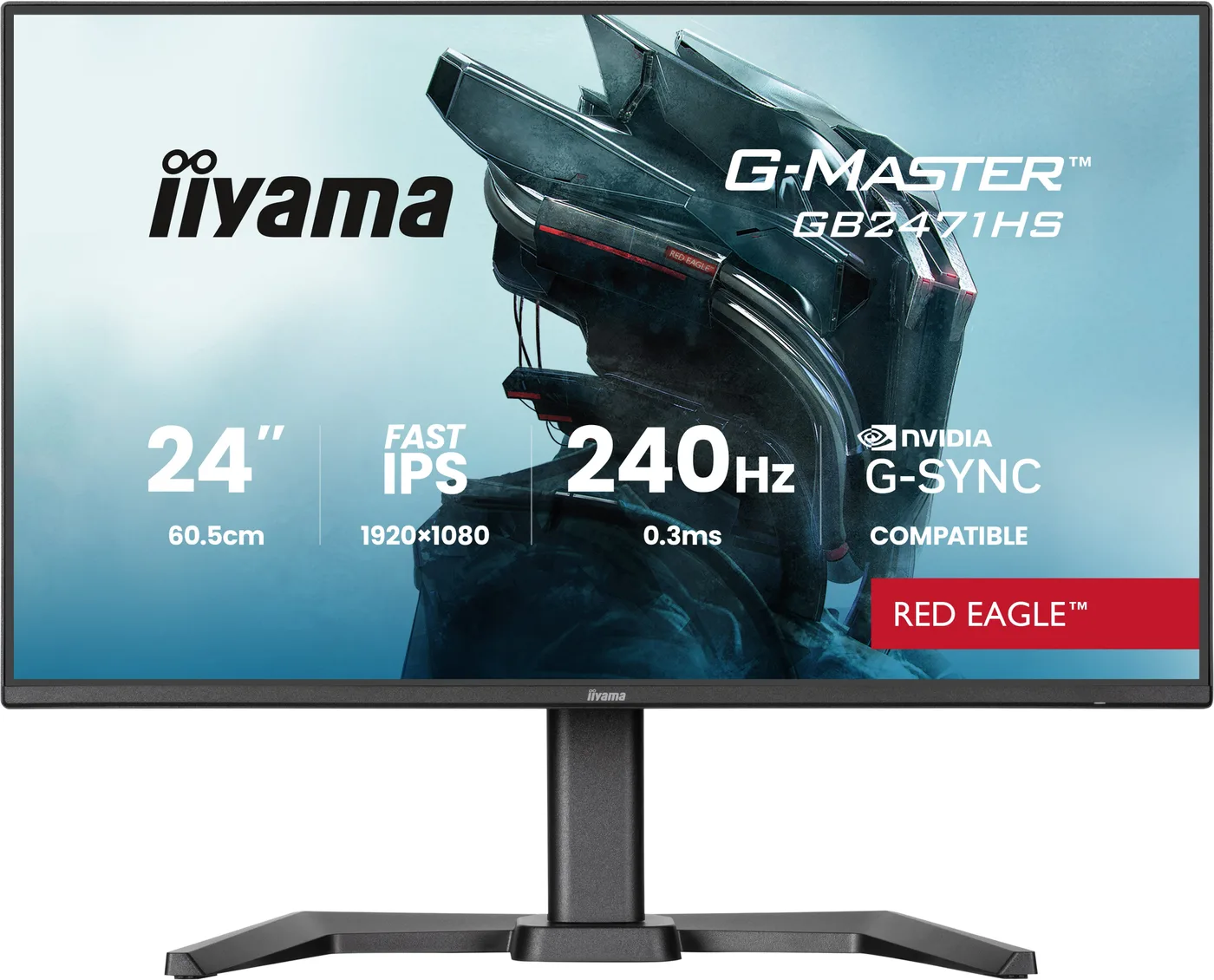 Iiyama GB2471HS-B1 24IN FHD IPS 180HZ/24IN 1920X1080 350CD/M2 0.4MS 2 — monitor LCD 23,8" FAST IPS Full HD