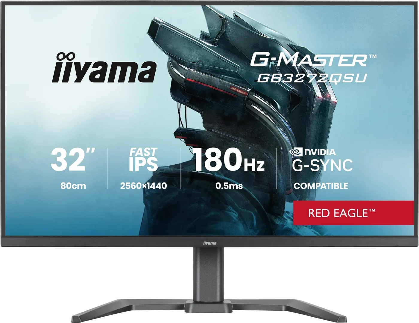 Iiyama GB3272QSU-B1 31.5IN G-MASTER RE/D EAGLE 2560X1440 5MS 16:9 1000 — monitor LCD 31,5" FAST IPS QHD