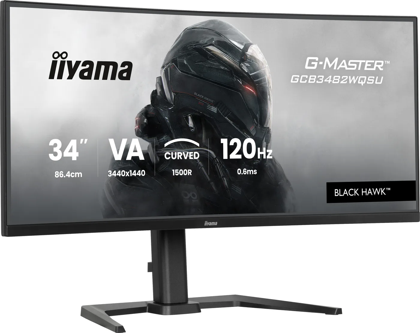 Iiyama GCB3482WQSU-B1 34IN UWQHD FAST/1500R 3440X1440 120HZ 21:9 0.6M — monitor LCD 34" VA