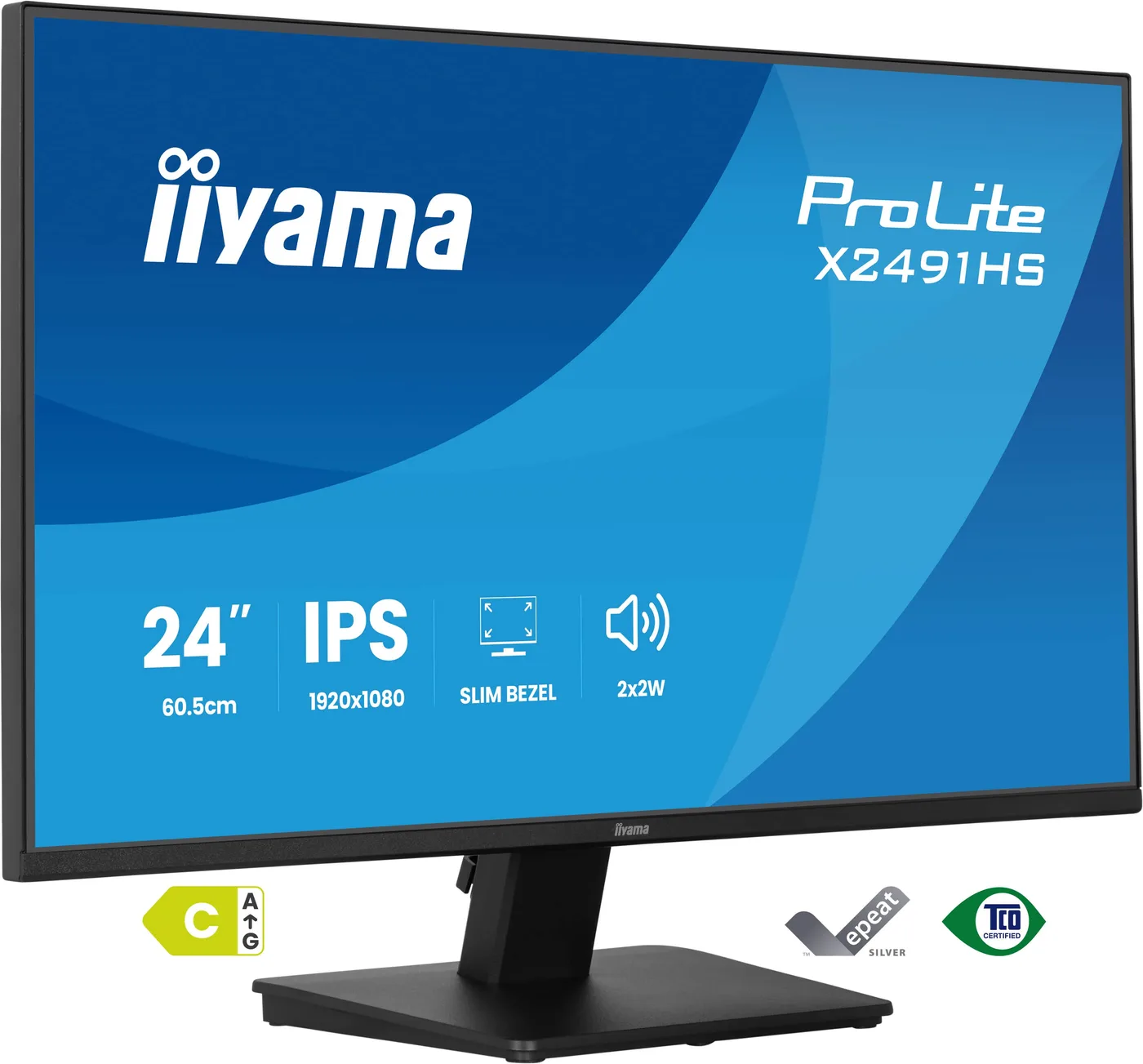 Iiyama 23.8IN ULTRA THIN IPS PANEL/1920X1080120HZ 1MS 350CD/M 1500 — monitor LCD 23,8" Full HD