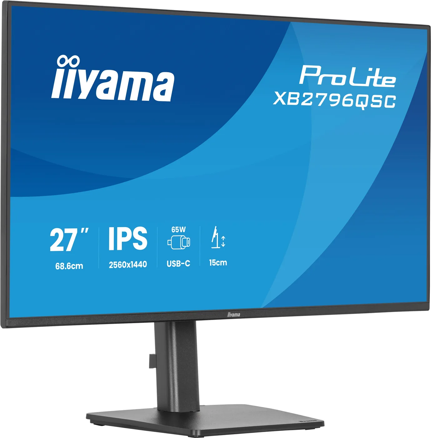 Iiyama XB2796QSC-B1 27IN ULTRA THIN 25/60X1440 4MS 1000:1 HDMI/USB — monitor LCD 27" IPS QHD