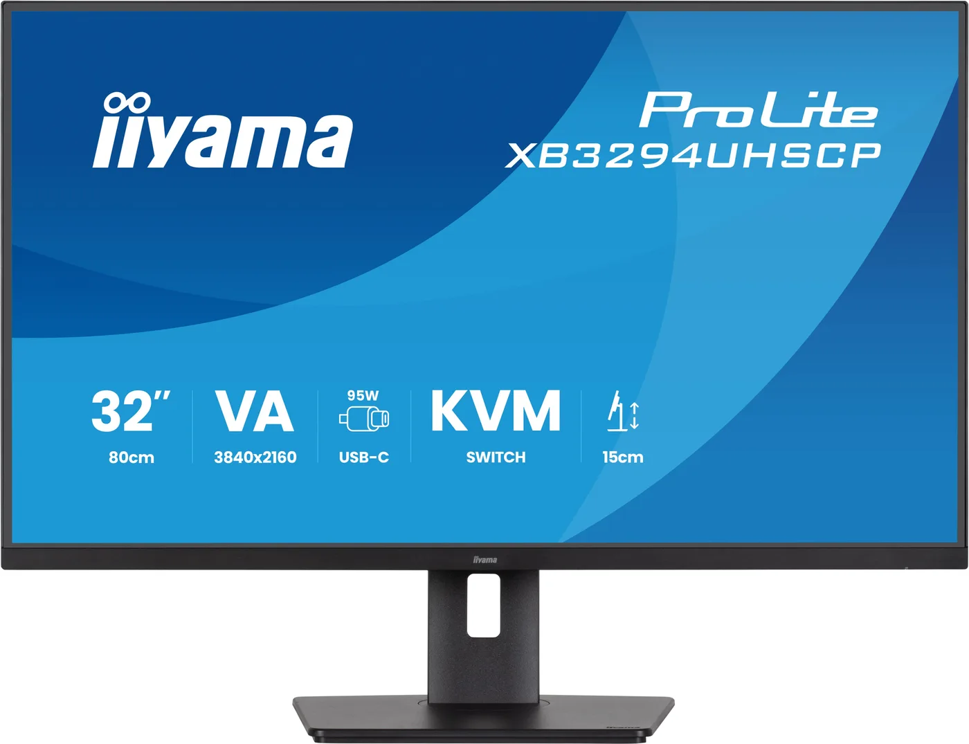 Iiyama XB3294UHSCP-B132IN VA LCD USB-C/DOCK DISPLAY WITH 95W CHARGING 2 — monitor LCD 31,5" 4K UHD