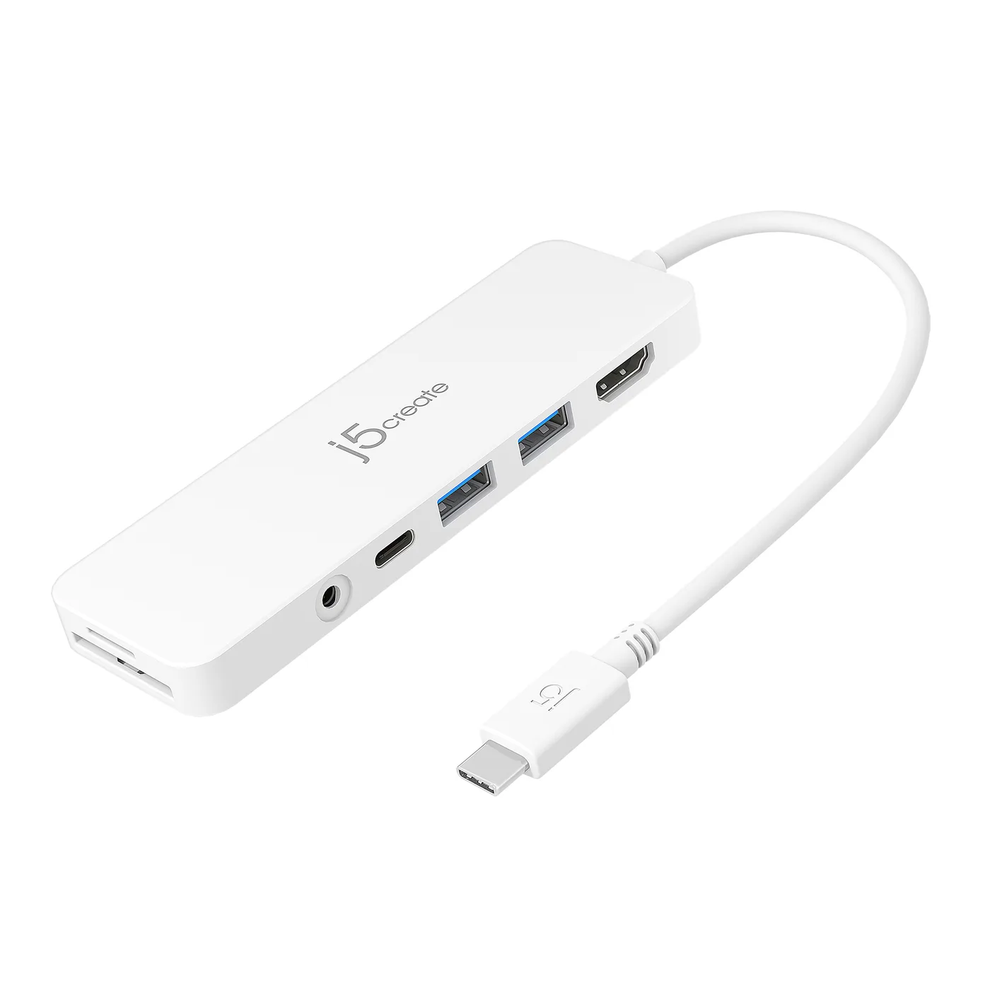 J5Create USB-C MULTI-PORT HUB WITH POWER/DELIVERY — hub USB