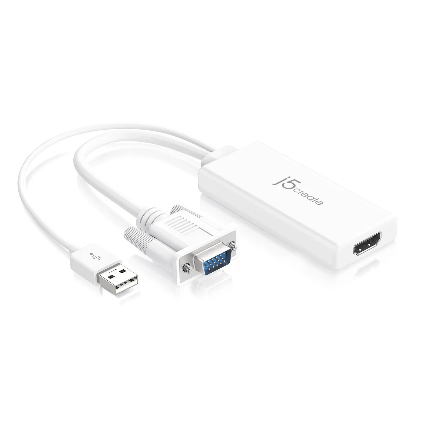J5Create VGA TO HDMI VIDEO AUDIO ADAPTER — kabel audio-wideo