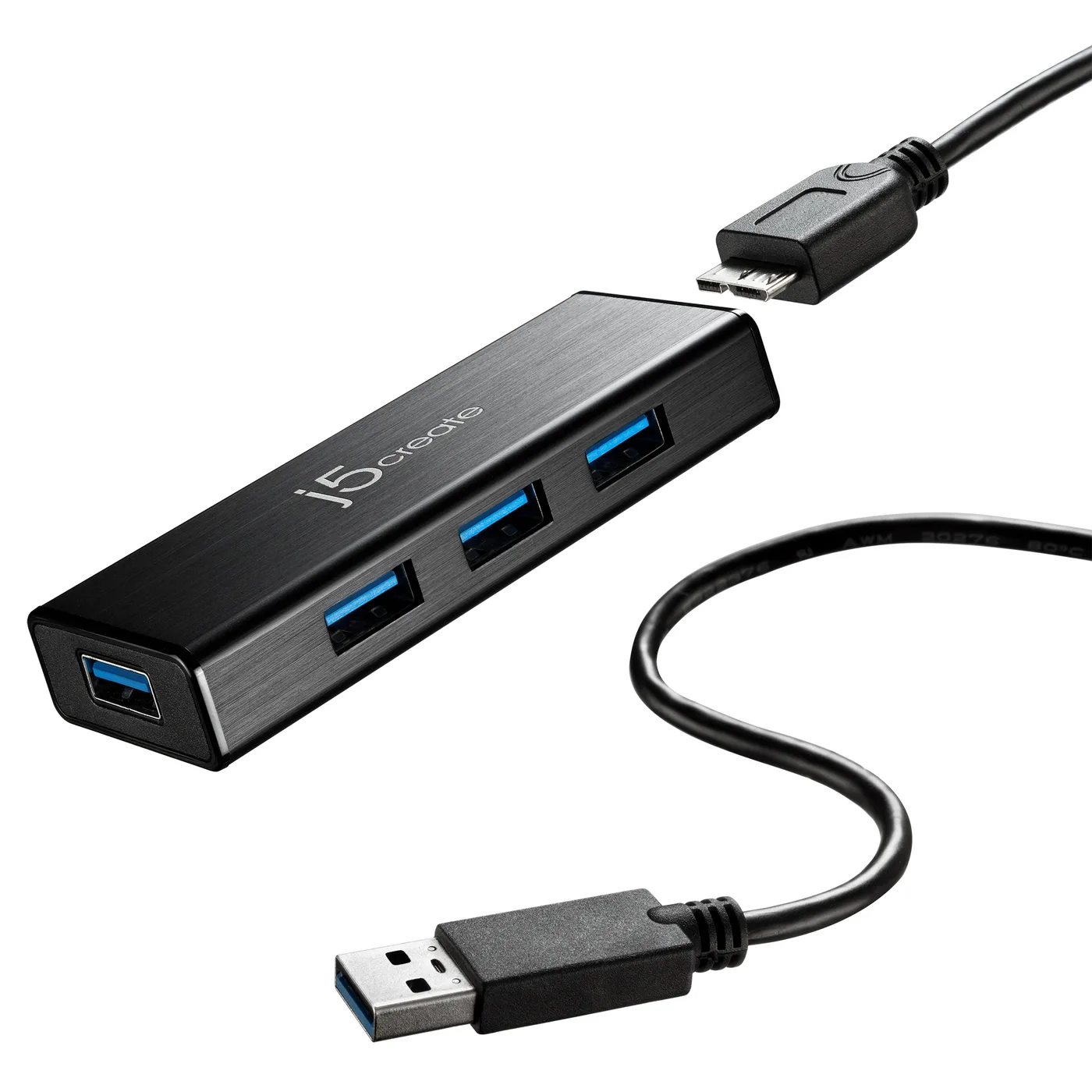 J5Create USB 3.0 4-PORT MINI HUB - EU/UK — hub USB