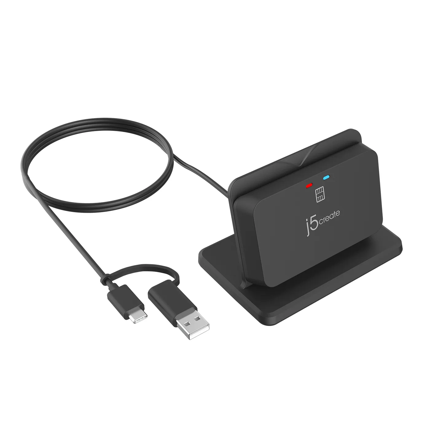 J5Create USB SMART CARD / CAC READER/STAND — karta sieciowa