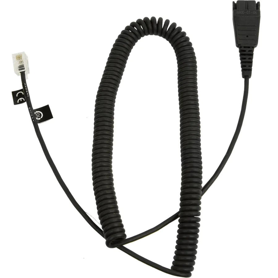Jabra CABLE W/ QD TO RJ10 PLUG/SIEMENS-BELEGUNG 0.5-2M SPIRAL — akcesorium sieciowe