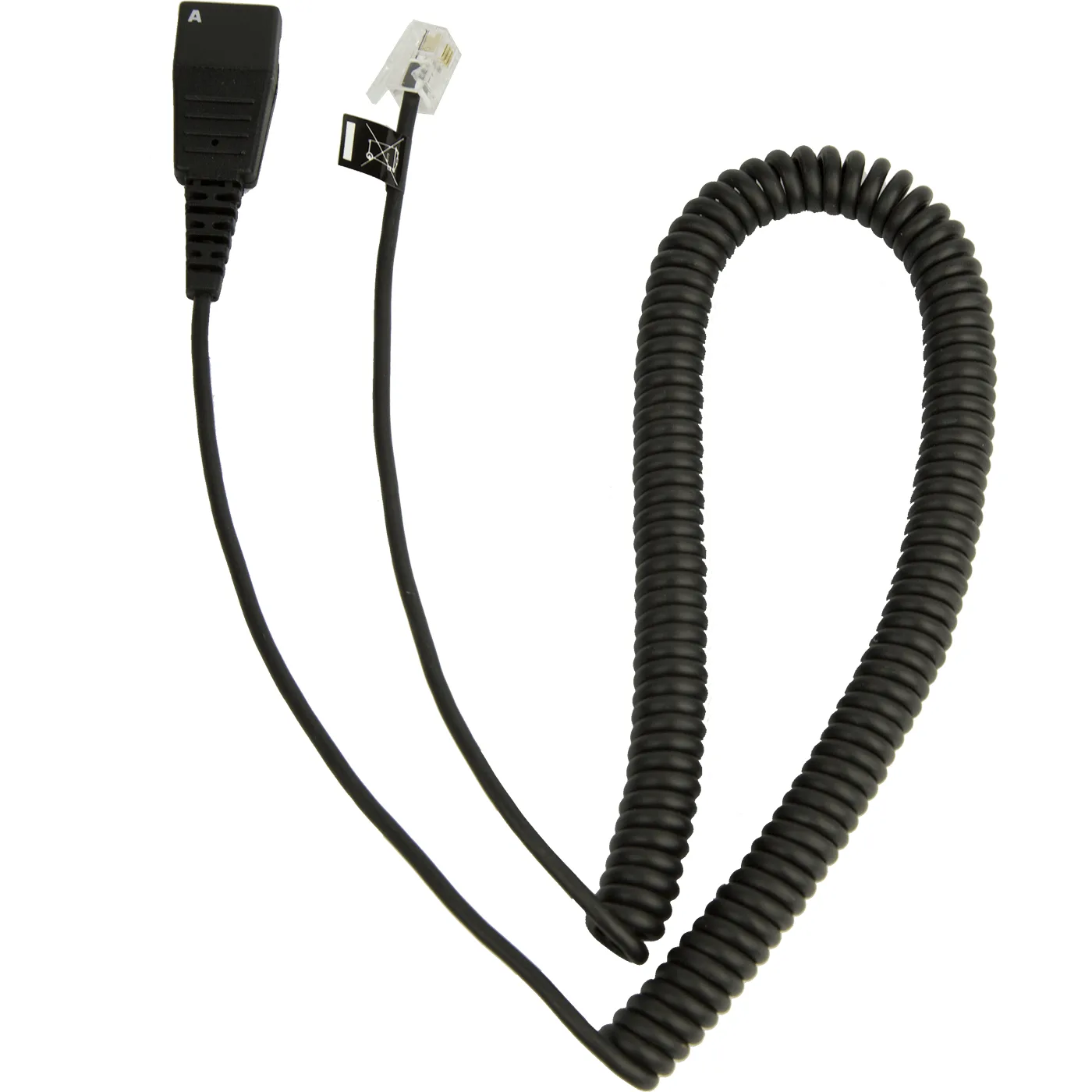 Jabra CABLE W/ QD TO RJ10 PLUG SPIRAL/CALLMASTER V VI 0.5-2M/PLX A22 — akcesorium sieciowe
