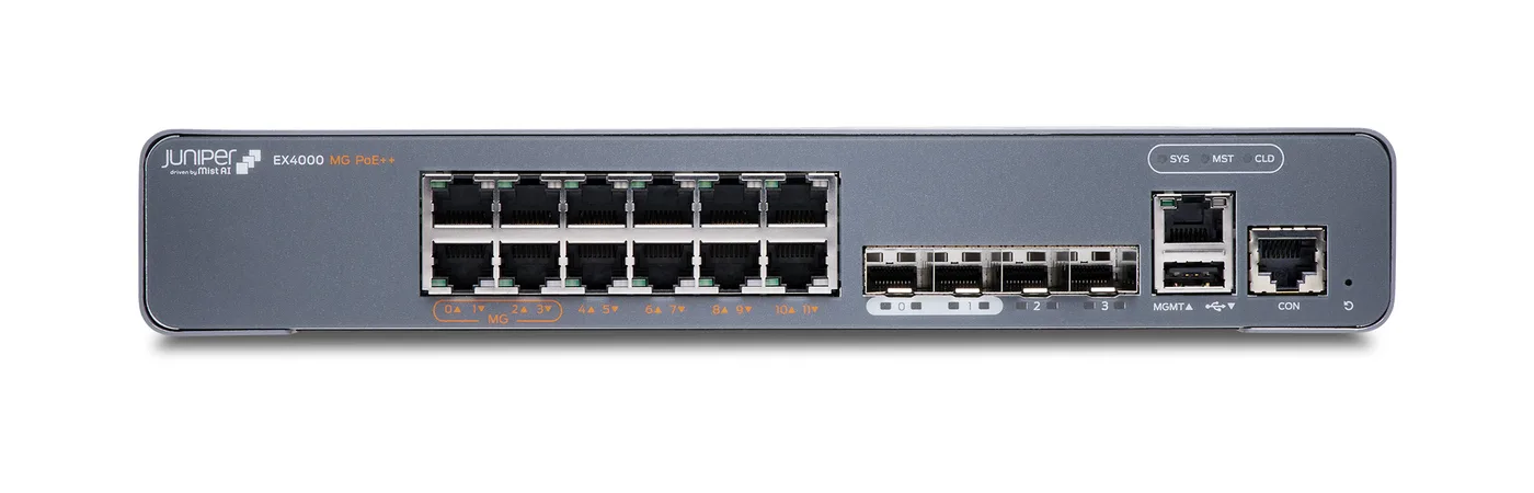 Juniper Networks EX4000 12-PORT MULTI-GIG POE++ — przełącznik LAN zarządzalny 12 portów