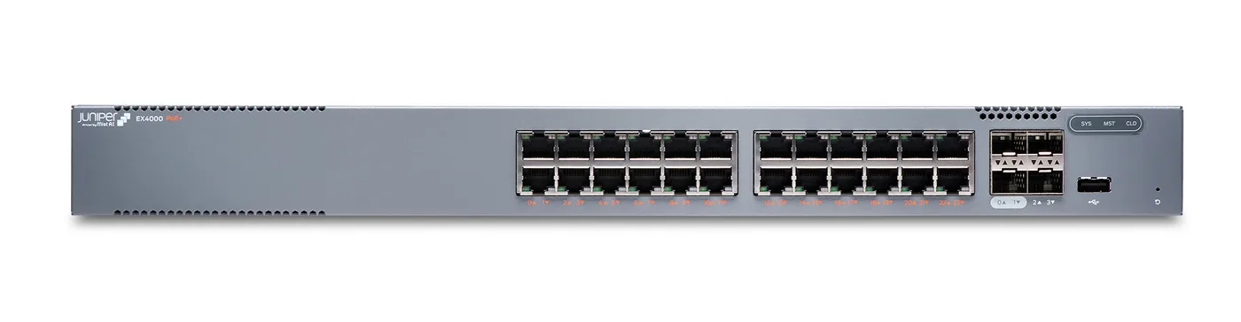 Juniper Networks EX4000 24-PORT POE+ — przełącznik LAN zarządzalny 24 portów