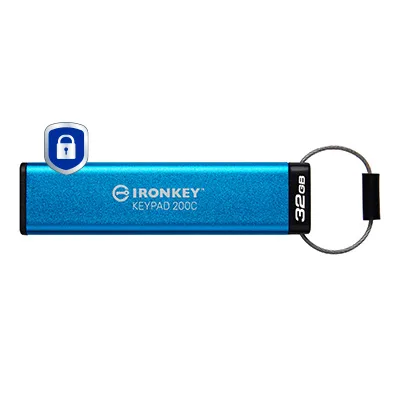 Kingston 32GB USB-C IRONKEY KEYPAD 200C/FIPS 140-3 LVL 3(PENDING)AES-256 — pendrive USB