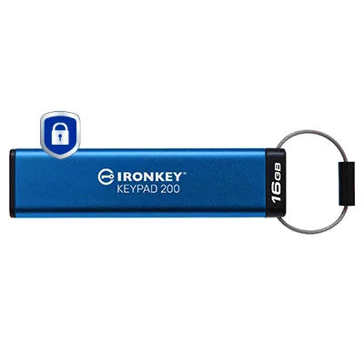 Kingston 16GB IRONKEY KEYPAD 200 AES-256/ENCRYP FIPS 140-3 LVL 3(PENDING) — pendrive USB