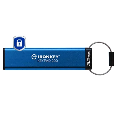 Kingston 32GB IRONKEY KEYPAD 200 AES-256/ENCRYP FIPS 140-3 LVL 3(PENDING) — pendrive USB
