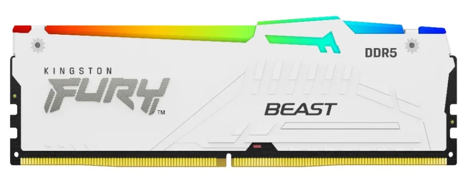 Kingston 16GB DDR5 5200MT/S CL40 DIMM/(KIT OF 2) FURY BEAST WHITE RGB — pamięć RAM