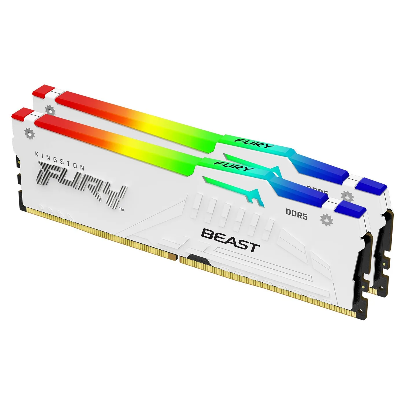 Kingston 64GB DDR5 6000MT/S CL30 DIMM/KIT 2 FURY BEAST WHITE RGB EXPO — pamięć RAM