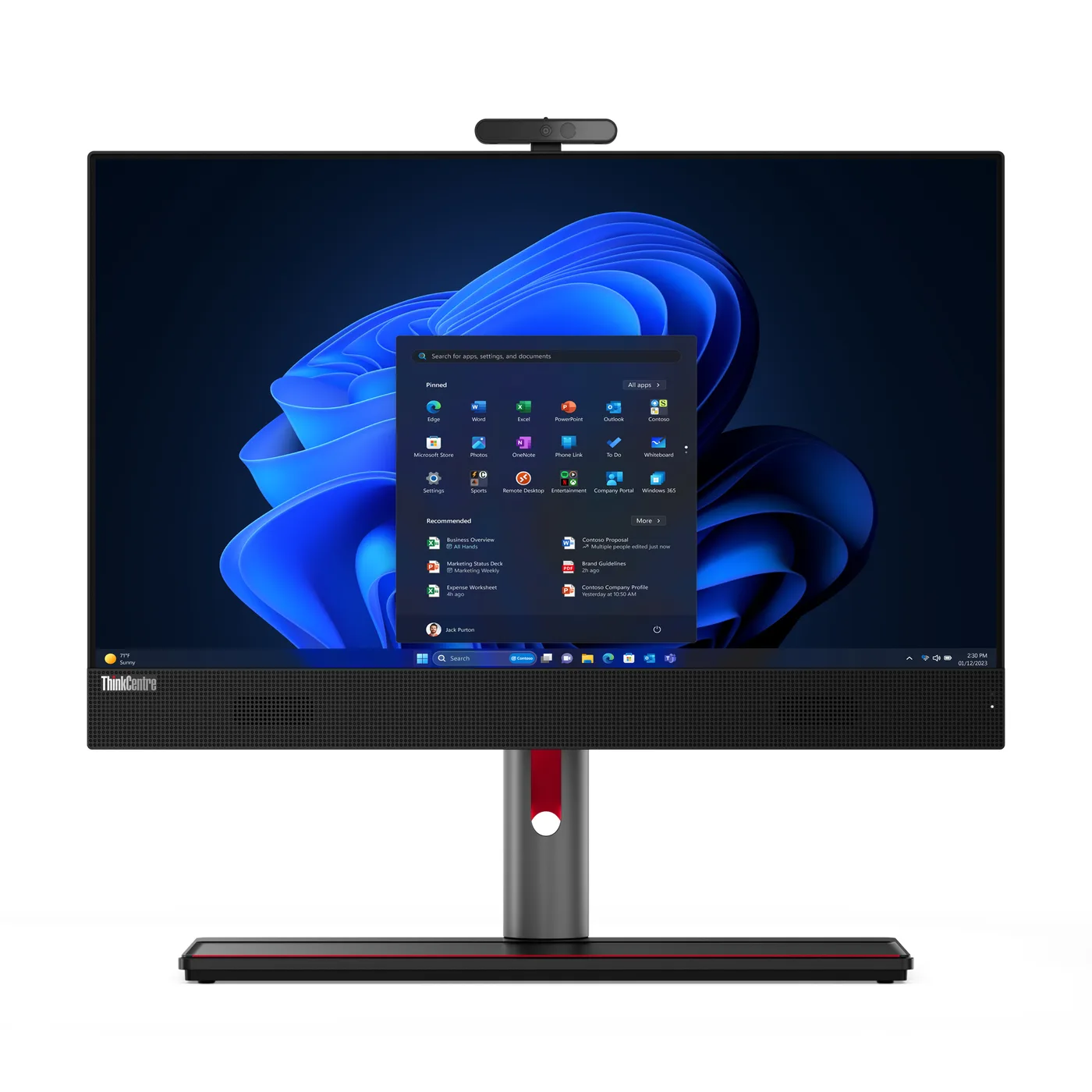 Lenovo ThinkCentre M90a G5 AiO 23,8 FHD Core i5-14500 VP 16GB 512GB DVDRW WiFi 6e BT Full Function W11P 3Y Onsite 1Y Premier — komputer All-in-One