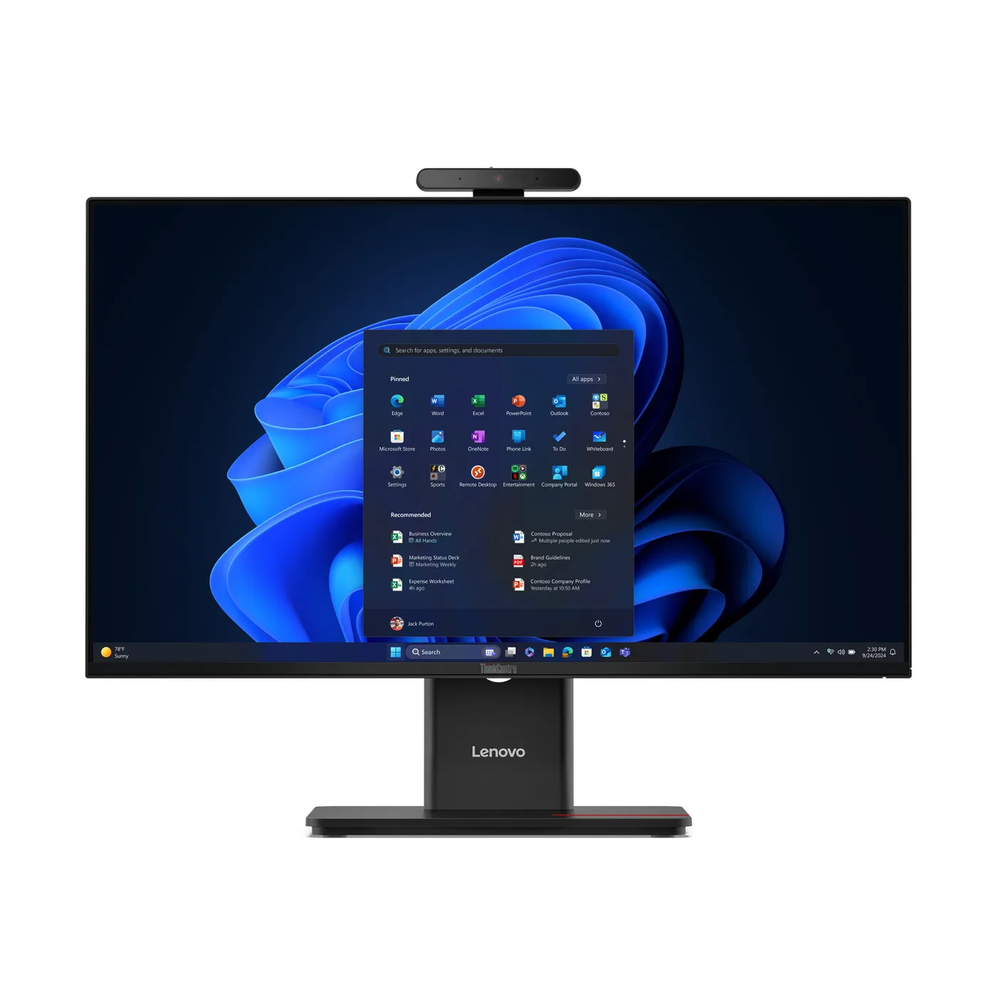 Lenovo ThinkCentre M90a G6 AIO 23,8 FHD MT Ultra 7 265 32GB 1TB WiFi Ultraflex W11P 3Y Onsite 1Y Premier — komputer stacjonarny