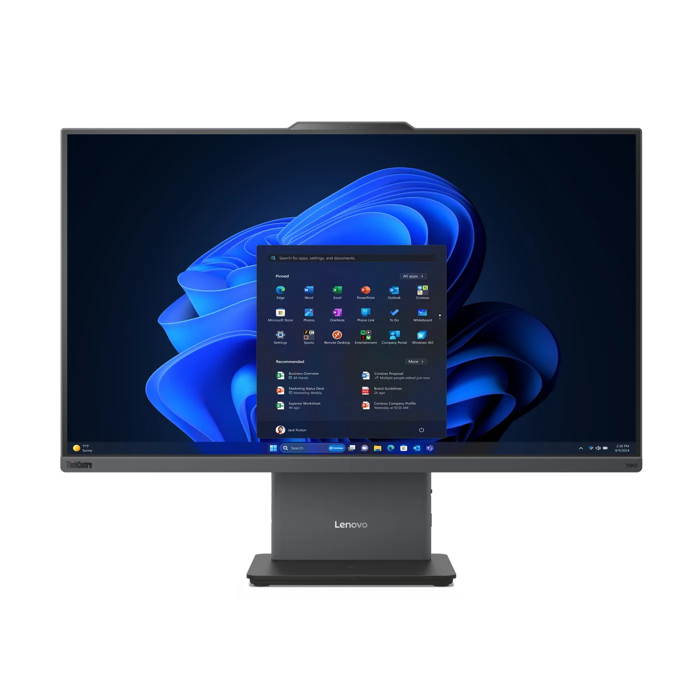 Lenovo ThinkCentre neo 50a 24 G6 AIO 24 FHD Ryzen 5 220 16GB 512GB WiFi BT W11P 3Y Onsite — komputer All-in-One