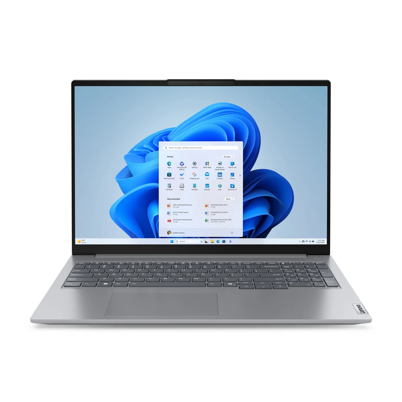 Lenovo Notebook ThinkBook 16 G7 16 WUXGA AG 300N RYZEN 7 7735HS 16GB 1TB FPR BCKLT W11P 3Y Onsite — laptop