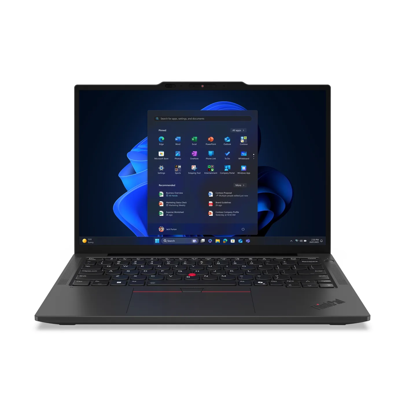 Lenovo Notebook ThinkPad X13 G6 13,3 WUXGA AG 400N Ultra 7 255U 32GB 1TB FPR BCKLT SC W11P 3Y Premier Support — laptop