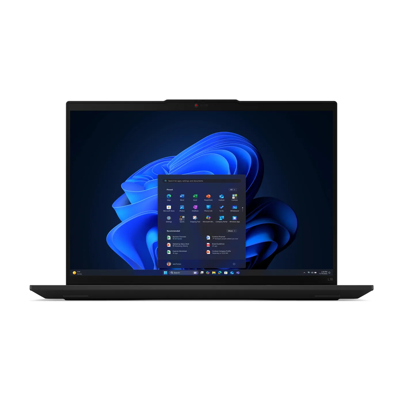 Lenovo Notebook ThinkPad L16 G2 16 WUXGA AG 400N Ultra 7 255U 32GB 1TB FPR BCKLT SC W11P 3Y Onsite 1Y Premier Support — laptop
