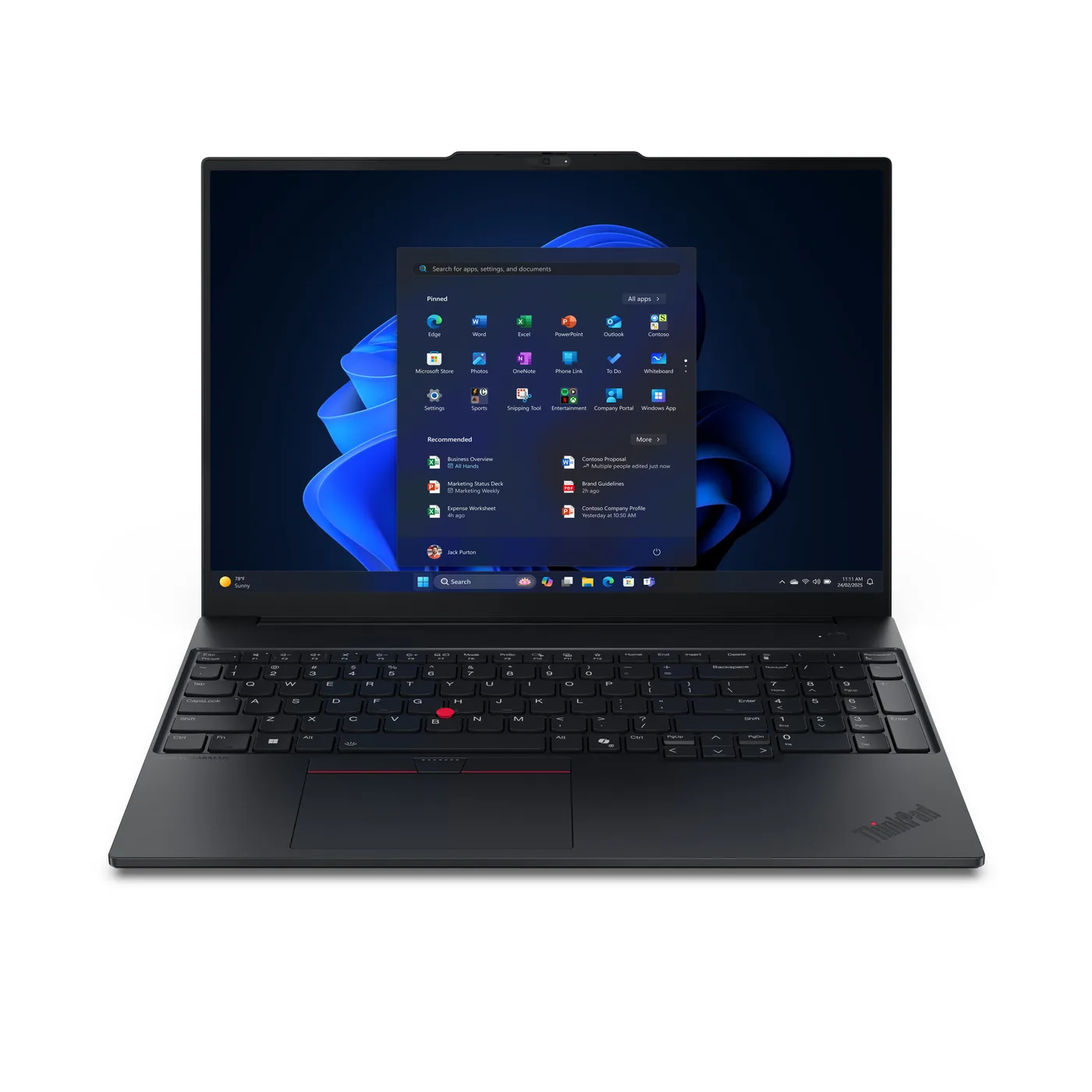 Lenovo Notebook ThinkPad E16 G3 16 WUXGA AG 300N Ultra 7 255H 16GB 512GB FPR BCKLT W11P 3Y Onsite 1Y Premier — laptop