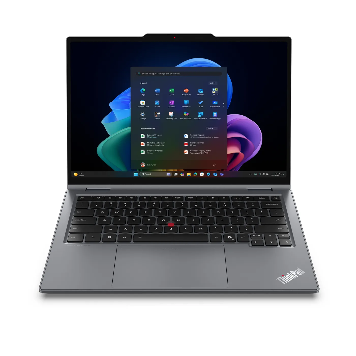 Lenovo Notebook ThinkPad X1 2in1 G11 Aura 14 2.8K OLED MT 500N Ultra 7 355 32GB 512GB FPR BCKLT W11P 3Y Premier Support — laptop