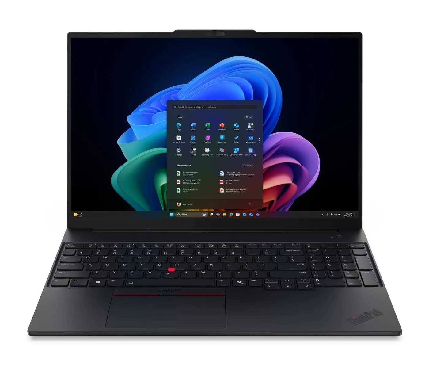 Lenovo Notebook ThinkPad E16 G4 16 WUXGA AG 400N Ultra 7 355 16GB 512GB FPR BCKLT W11P 3Y Onsite 1Y Premier — laptop