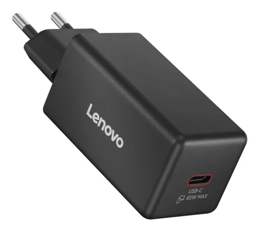 Lenovo 65W Mini USB-C GaN Charger Black -EU — bateria lub zasilacz do laptopa
