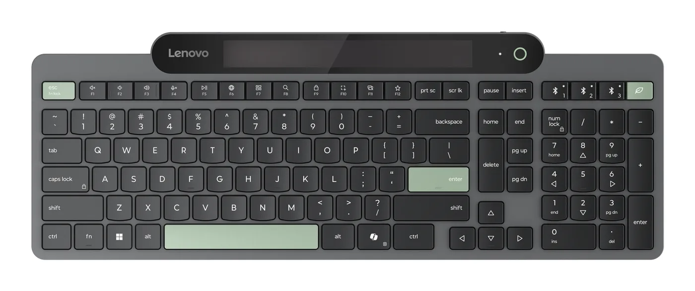 Lenovo Self-Charging Bluetooth Keyboard - U.S. English with Euro symbol — klawiatura