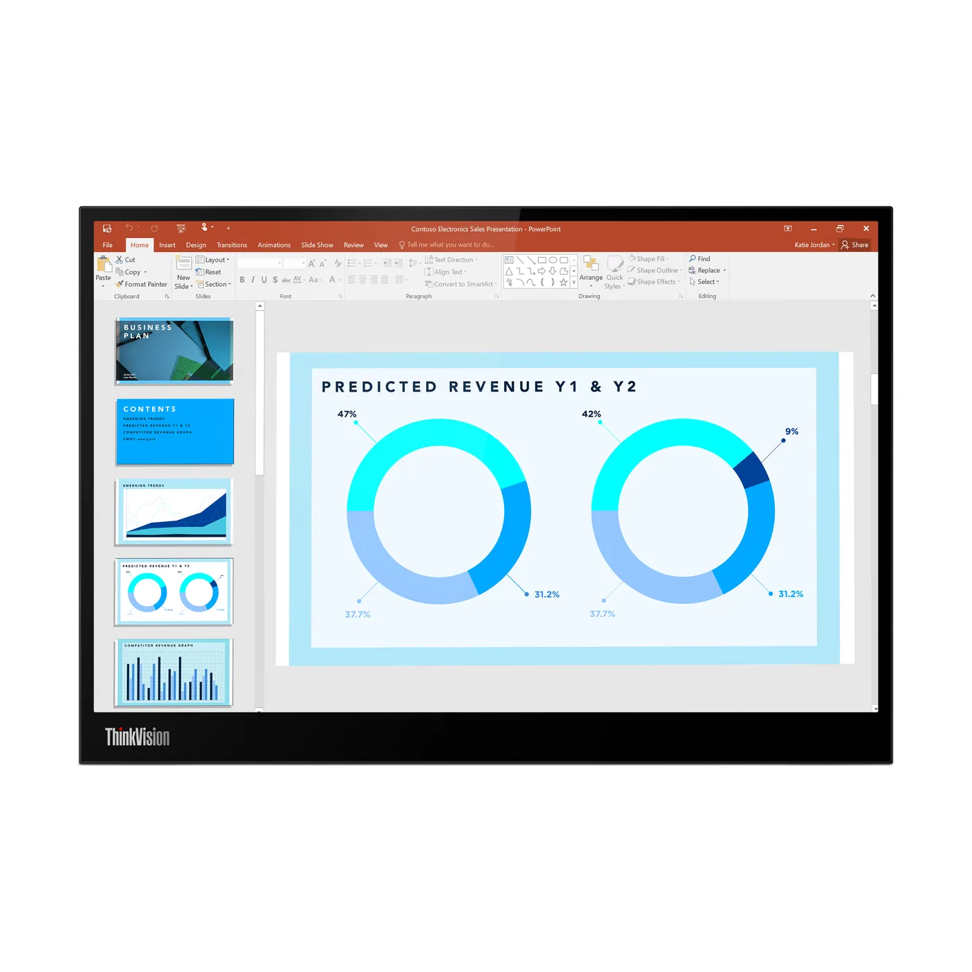 Lenovo Monitor ThinkVision M14d 14 IPS 2,2K AG 6ms 300cd 1500:1 60Hz Mobile Tilt Lift — monitor LCD 14" 2240 x 1400