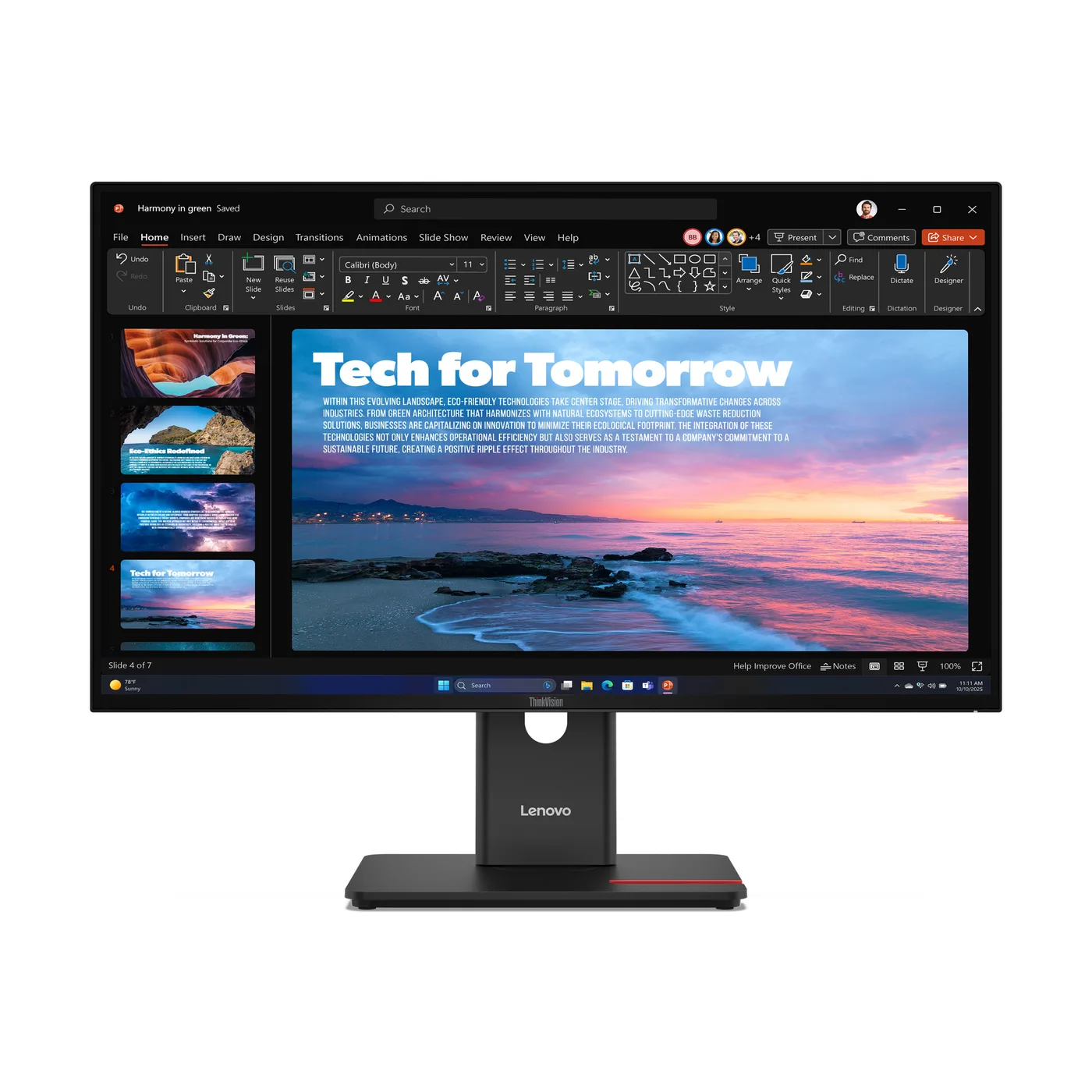Lenovo Monitor ThinkVision T27QD-40 27 IPS QHD 4ms 350cd 1500:1 120Hz Dock DaisyChain HUB Tilt Swivel Lift Pivot — monitor LCD 27"