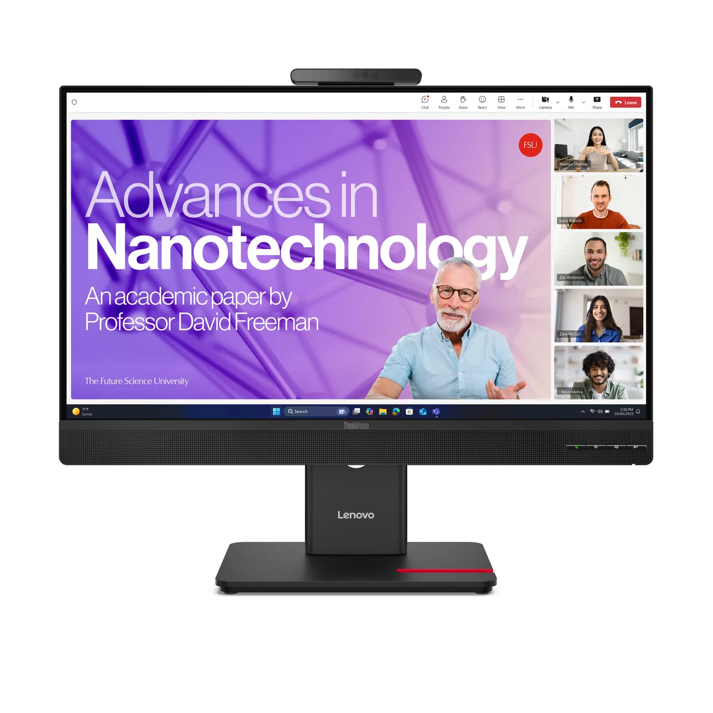 Lenovo Monitor ThinkVision T27QD-4v 27 IPS QHD AG 4ms 350cd 1500:1 120Hz HUB Dock Camera Speakers Daisy Chain Tilt Swivel Lift Pivot — monitor LCD 27"