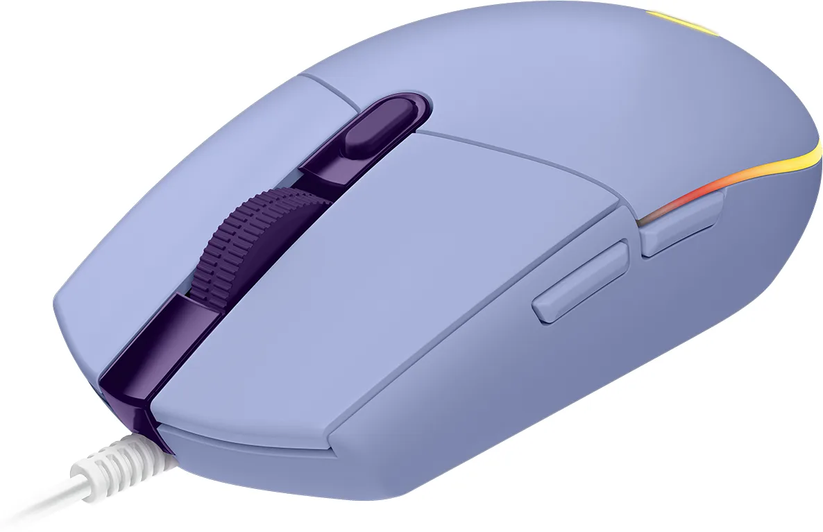 Logitech G102 LIGHTSYNC LILAC EER/IN — mysz