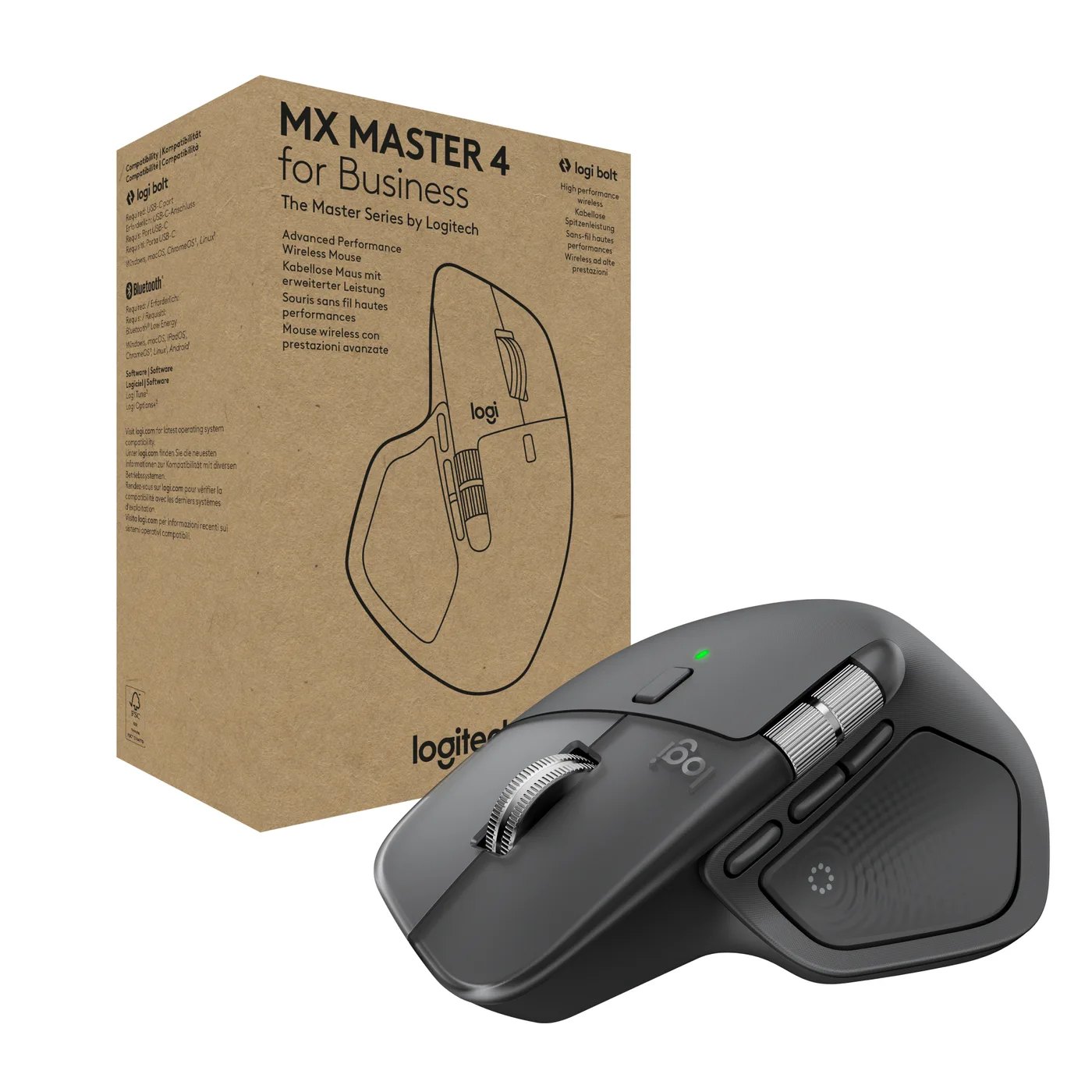 Logitech MX MASTER 4 MX MASTER 4 FOR BUSINESS WRLS — mysz