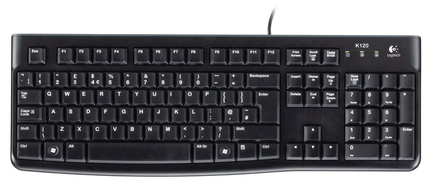 Logitech K120 CORDED KEYBOARD - N/A/CZE-SKY - EER5-975 — klawiatura