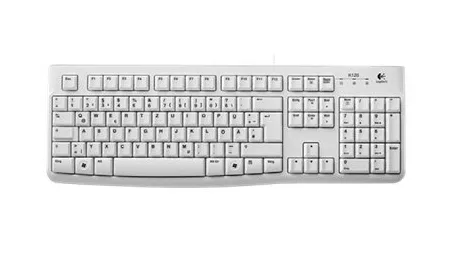 Logitech KEYBOARD K120 F/ BUSINESS/OEM USB WHITE GERMANY — mysz