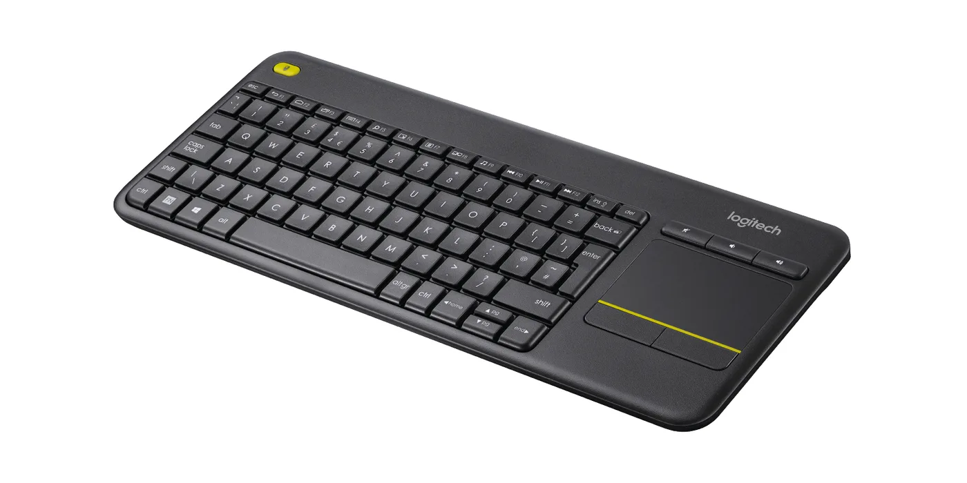 Logitech WIRELESS TOUCH KEYBOARD K400/PLUS BLACK (CZECH) — klawiatura