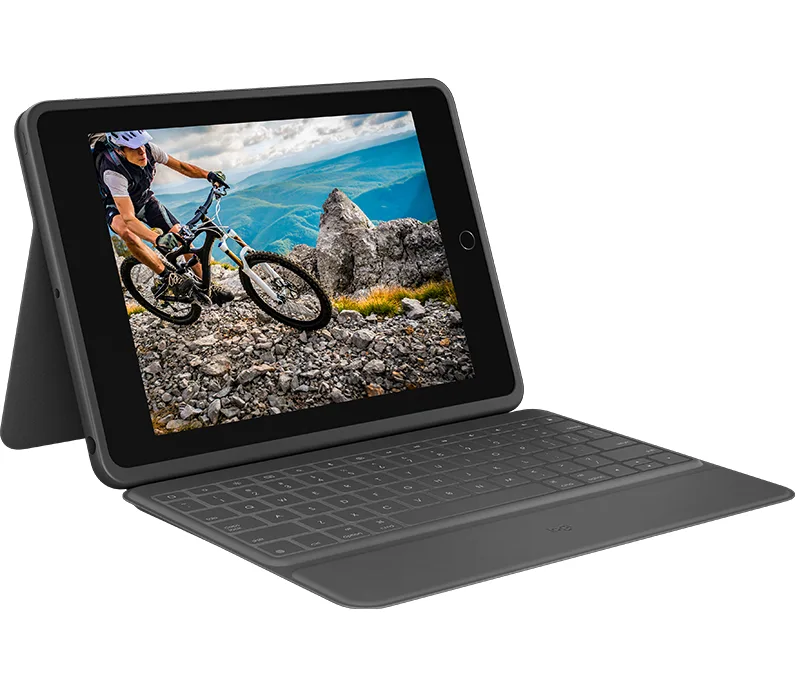 Logitech RUGGED FOLIO 7TH AND 8TH/GENERATION GRAPHITE UK INTNL — akcesorium do tabletów