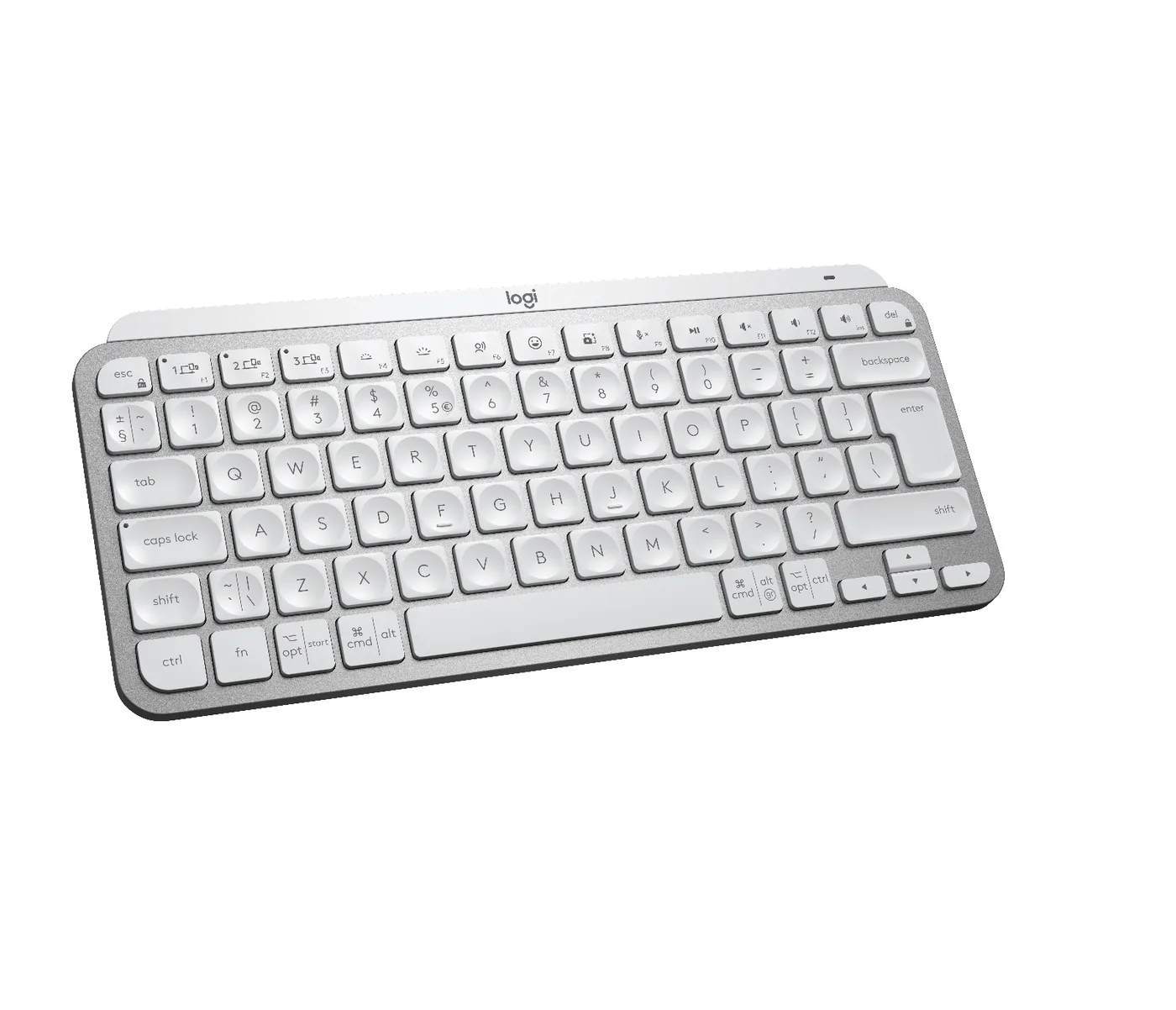 Logitech MX Keys Mini Minimalist Wireless Illuminated Keyboard - PALE GREY - US INT'L - INTNL-973 — klawiatura