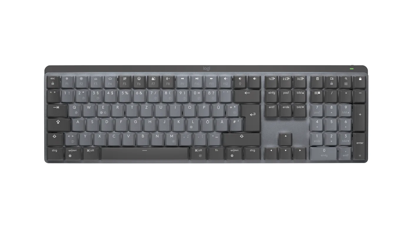 Logitech MX MECH. WRLS ILLUM. KEYBOARD/GRAPHITE - DEU - CENTRAL — klawiatura