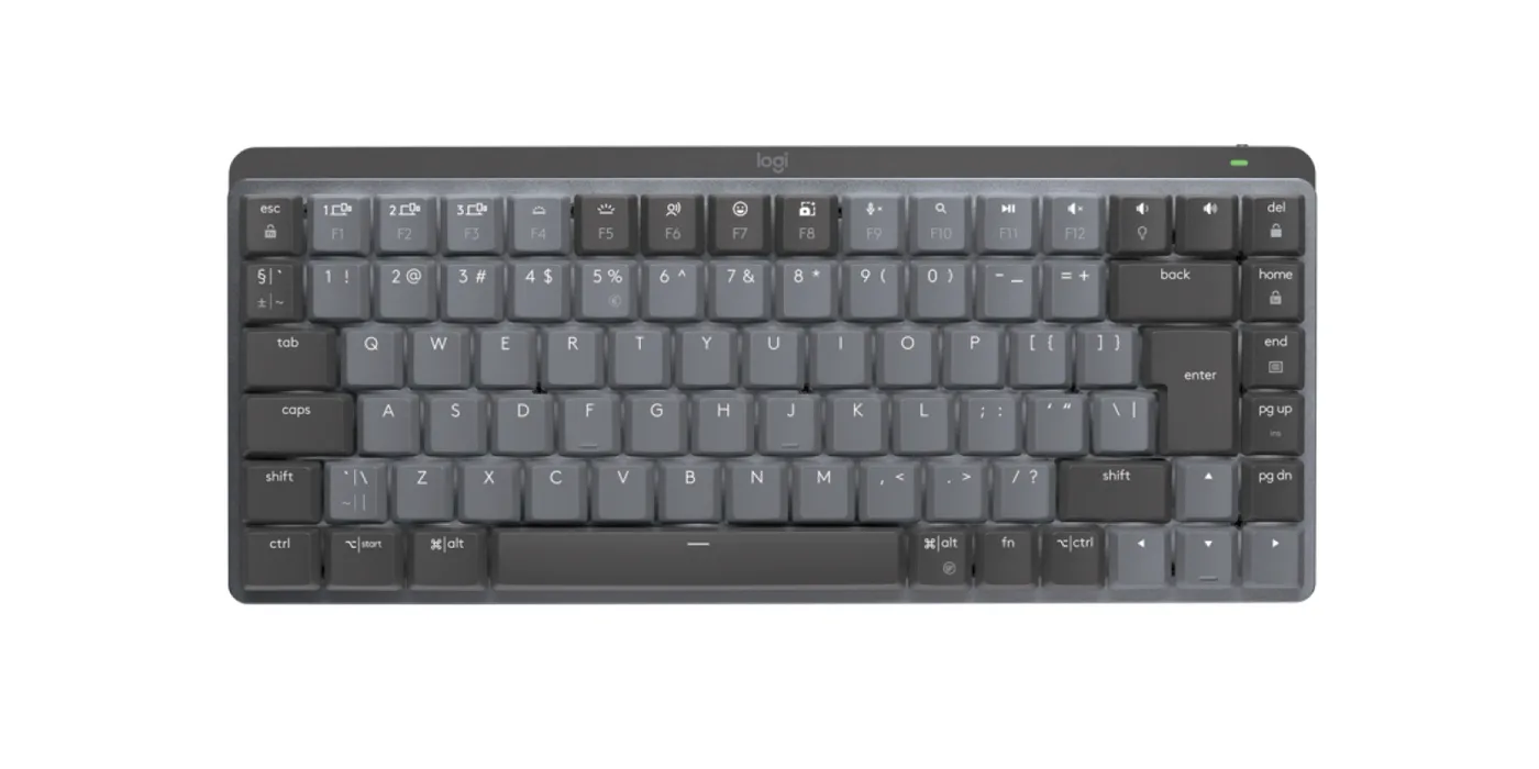 Logitech MX MECH. MINI WRLS ILLUM. KEYB/- GRAPHITE - US INTL TACTILE — klawiatura