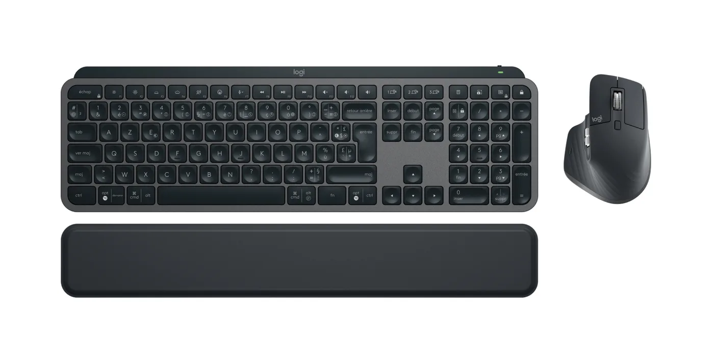 Logitech MX KEYS S COMBO - GRAPHITE FRA/- BT - N/A - CENTRAL-419 — klawiatura