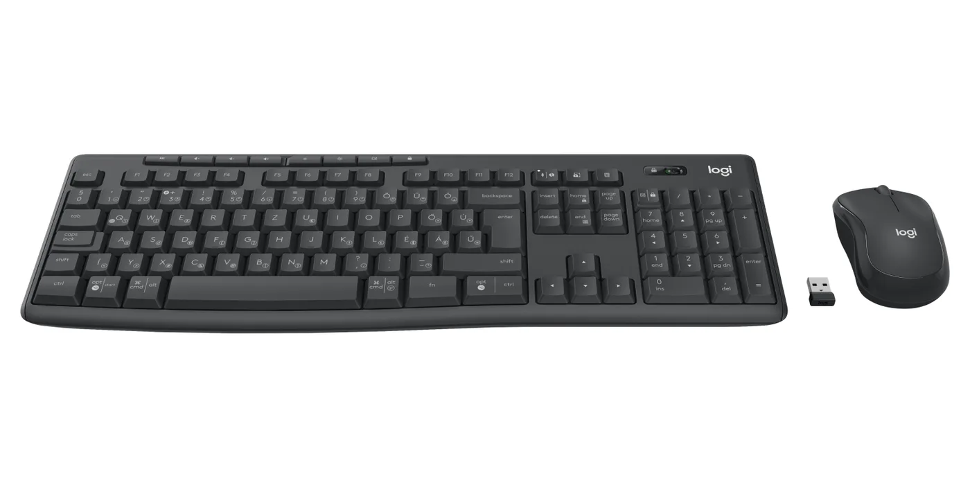 Logitech MK370 COMBO BUSINESS - GRAPHITE/HUN BT N/A INTNL-973 DONGLE — klawiatura